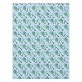 かわいい掃除機の漫画のユーモア テーブルクロス (正面)