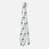 かわいい掃除機の漫画のユーモア ネクタイ (正面)