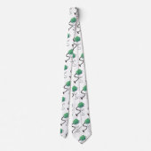 かわいい掃除機の漫画のユーモア ネクタイ (裏面)