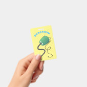 かわいい掃除機の漫画のユーモア バッジ (手持ち)