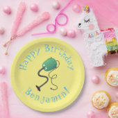 かわいい掃除機の漫画のユーモア ペーパープレート (パーティー)