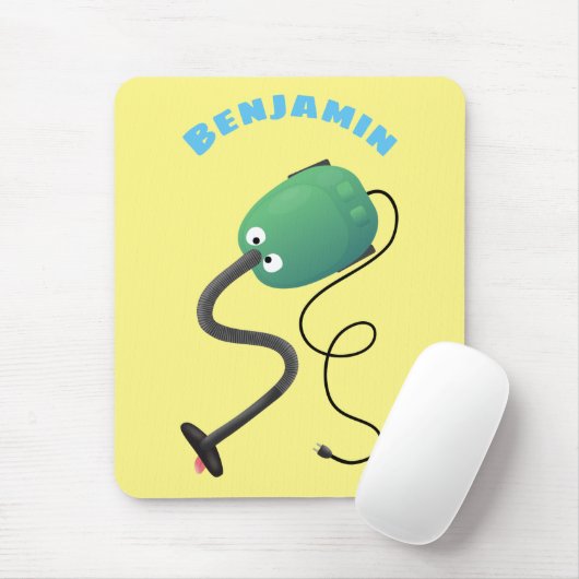 かわいい掃除機の漫画のユーモア マウスパッド (マウス)