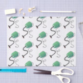 かわいい掃除機の漫画のユーモア 薄葉紙 (クラフト)