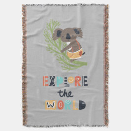 かわいい探索コアラ スローブランケット