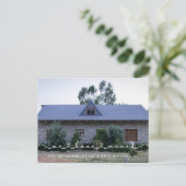 かわいい接続ハートフォント移動 ポストカード (スタンド正面)