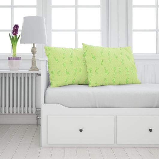 かわいい描キッドグリーン クッション