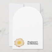 かわいい揚げ卵の誕生日1 招待状 (裏面)