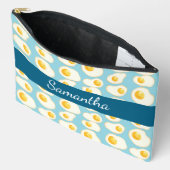 かわいい揚げ卵 アクセサリーポーチ (見開き)