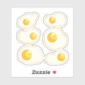 かわいい揚げ卵 シール (シート)