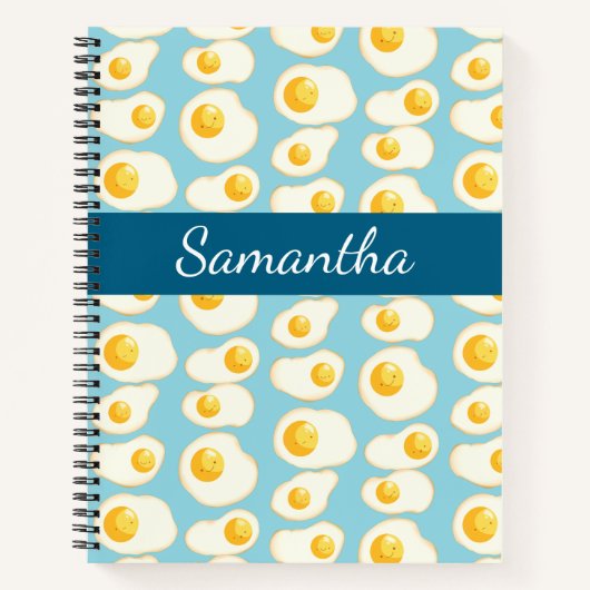 かわいい揚げ卵 ノートブック (正面)