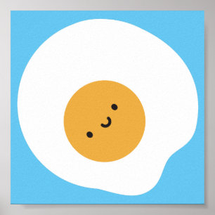 かわいい揚げ卵 ポスター