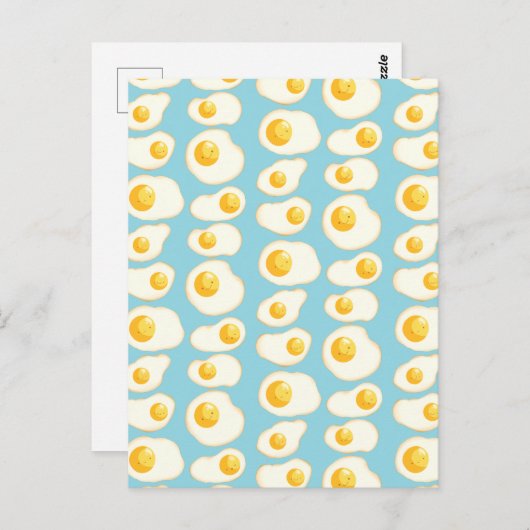 かわいい揚げ卵 ポストカード (正面/裏面)
