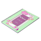 かわいい携帯電話の学校や仕事用のノートブック ノートブック (左側)