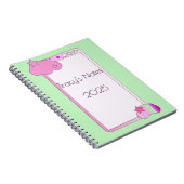 かわいい携帯電話 学校または仕事 ノートブック (右側)