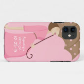 かわいい支払期日の性は妊婦を明らかにします Case-Mate iPhoneケース (裏面(横))