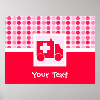 かわいい救急車 ポスター