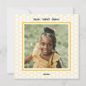 かわいい教室のハチの写真 バレンタインデー シーズンカード (裏面)