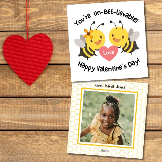 かわいい教室のハチの写真 バレンタインデー シーズンカード