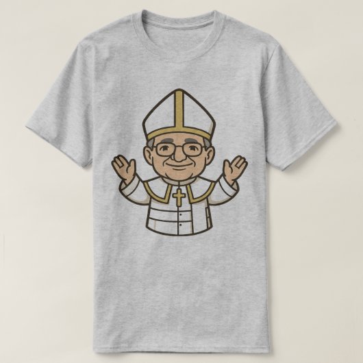 かわいい教皇 Tシャツ (デザイン正面)
