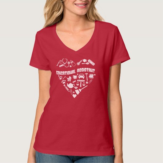 かわいい教育アシスタント Tシャツ (正面)