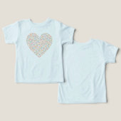 かわいい散水ハート | ベビー散布 (デザイン正面&裏面)