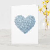 かわいい散水ハート | ベビー散布 カード (黄色い花)