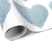 かわいい散水ハート | ベビー散布 ラッピングペーパー (ロールコーナー)