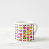 かわいい数々のおもしろい色のバレンタインデーハート エスプレッソカップ (正面右)