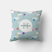 かわいい数々のキートキッズモノグラム クッション (裏面)