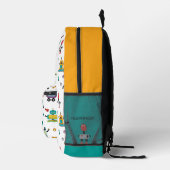 かわいい数々のロボット子供ロボット名前をカスタムする プリントバックパック (右)