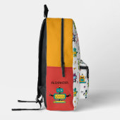 かわいい数々のロボット子供ロボット名前をカスタムする プリントバックパック (左)