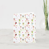 かわいい数々の体操の子供たち カード (正面)