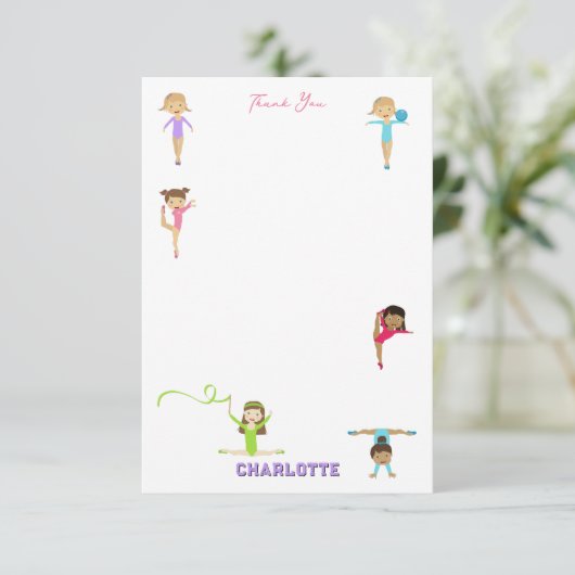 かわいい数々の体操の子供たち サンキューカード (スタンド正面)