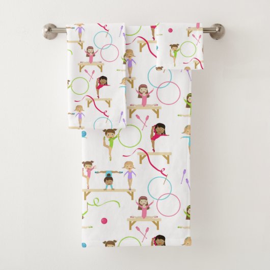 かわいい数々の体操の子供たち バスタオルセット (インサイチュ)