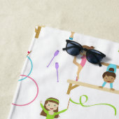 かわいい数々の体操の子供たち ビーチタオル (インサイチュ)