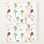 かわいい数々の体操キッズガール毎年 プランナー手帳 (裏面)