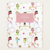 かわいい数々の体操キッズガール毎年 プランナー手帳 (正面)