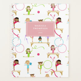 かわいい数々の体操キッズガール毎年 プランナー手帳