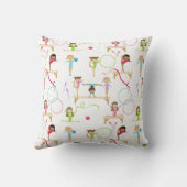 かわいい数々の体操キッズパターン クッション (裏面)