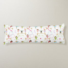 かわいい数々の体操キッズパターン ボディピロー