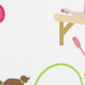 かわいい数々の体操キッズパターン 壁紙 (縫い目)