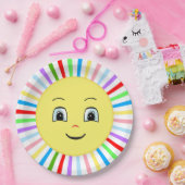 かわいい数々の色のハッピーサンシャイン ペーパープレート (パーティー)