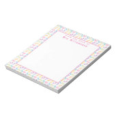 かわいい数字のパターン - 先生の机から ノートパッド (回転)