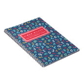 かわいい数字のパターン – 子供や先生 ノートブック (右側)