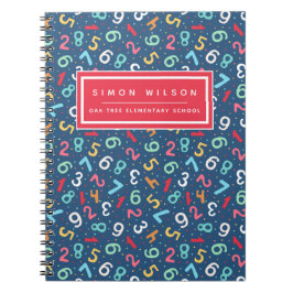 かわいい数字のパターン – 子供や先生 ノートブック