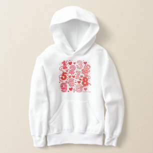 かわいい数学の数字のパターンパーカー for キッズ