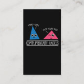 かわいい数学先生の教育者が天使を褒める 名刺 (正面)