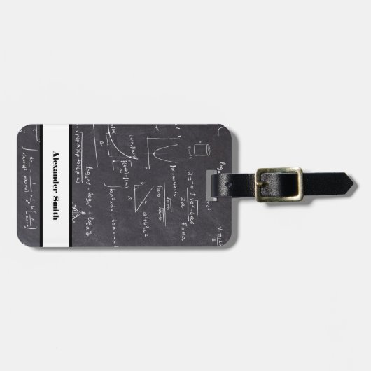かわいい数式おたく旅行 ラゲッジタグ (正面横)