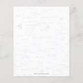 かわいい数式の予算誕生日招待状 チラシ (裏面)