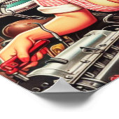 かわいい整備士のピンアップ ポスター (角)